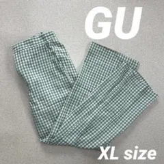 S89　GU　ジーユー　XLサイズ　レディース　チェック柄　おしゃれ　個性的