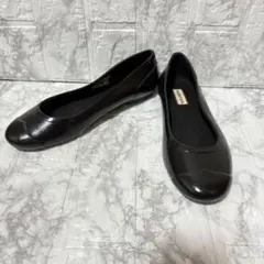 【美品】ハンター HUNTER レインシューズ パンプス　フラットシューズ 23