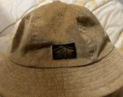 コーデュロイ ベージュ ハット