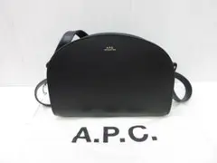 A.P.C. アーペーセー レザー ショルダーバッグ 黒 ブラック ○24a 