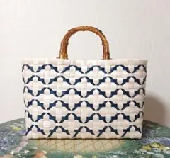 PPバンドバック、プラカゴバック、かご、エコバッグ、マルシェ