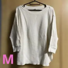 UNIQLO ワッフル生地 七分袖トップス　Mサイズ