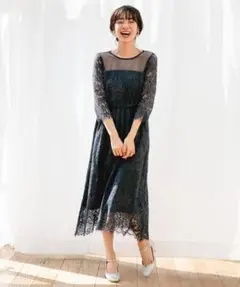 apart by lowrys アパートバイローリーズ レースフレアワンピース