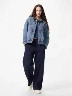 デニムトラッカージャケット　64ブルー