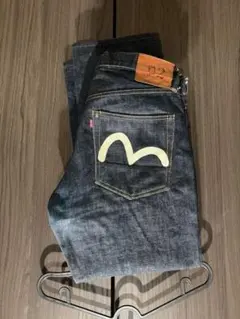 濃紺 EVISU 2000 No.2 白カモメ デニム 赤耳 w32 L35
