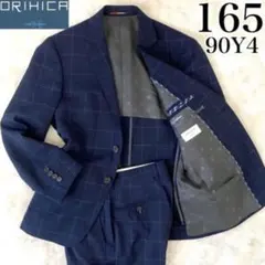 ORIHICA ✨良品✨ スーツ セットアップ チェック ビジネス ネイビー