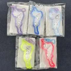 琵琶湖キーホルダー　パンダ　5色セット