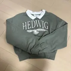 緑色 ハリーポッター 長袖 Tシャツ 襟付き 150cm ユニセックス H&M