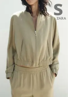 ZARA ボンバージャケット　新品未使用タグ付き　S
