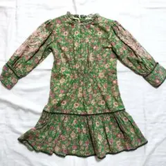 新品】ヌキテパ レーヨン花柄ブラウス グリーンL - メルカリ
