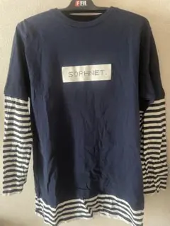 SOFTNET. M ネイビー ストライプ Tシャツのサムネイル
