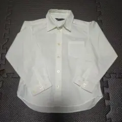 COMME CA ISM 白　長袖シャツ 110A ホワイト
