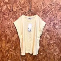 新品タグ付き‼️ ZARA ザラ 半袖Tシャツ パステルイエロー レディース