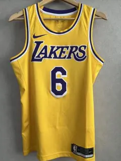美品 希少デザイン NBA NIKE レイカーズ レブロン ユニフォーム 紫