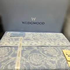 WEDGWOOD 花柄タオルケット ブルー新品　西川