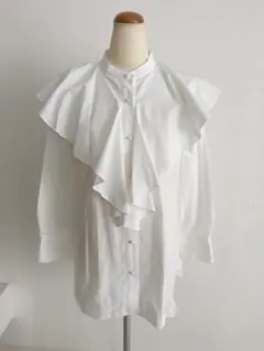メゾンエシェル スカラップヘム3WAYブラウス LT.GRAY - メルカリ