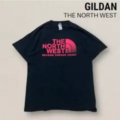 GILDAN THE NORTH WEST ロゴTシャツ パロディ企業物 M 黒のサムネイル