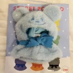 シークレットポンチョ　ディズニー　水色