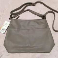 2wayバッグ　ショルダー　フェイクレザー　合皮　新品未使用　軽量