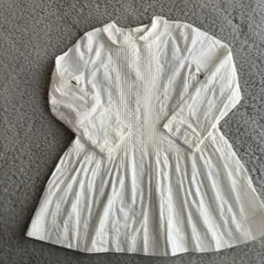 ボンポワン ホワイト長袖ブラウス 8a