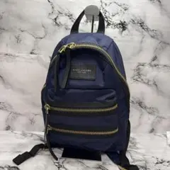 (美品)大人気、マークジェイコブス、バックパック、大容量、A-4可、人気色、紺色