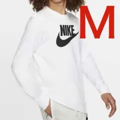 新品 ナイキ フューチュラ ロングスリーブTシャツ ホワイト Ｍサイズ 送料無料のサムネイル