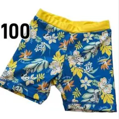 100cm　スヌーピー　水着　海パン　花柄　スイムパンツ　男の子