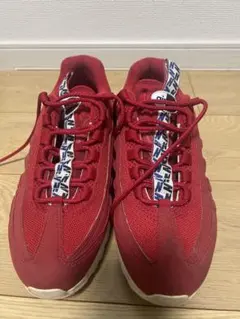 ナイキ エアクッション スニーカー レッド