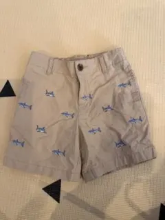 POLO サメ　刺繍 ベージュパンツ ハーフ　パンツ　ラルフ