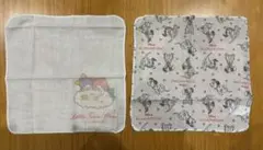 101匹わんちゃんとリトルツインスターズのガーゼタオル 2枚セット