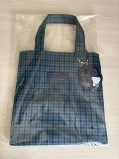 新品未使用 familiar ファミリア トートバッグ 青系チェック - メルカリ