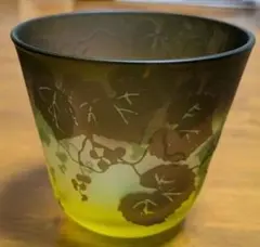東洋佐々木ガラス 亀甲柄・八千代切子グラス グリーン ❣️箱無し特別 