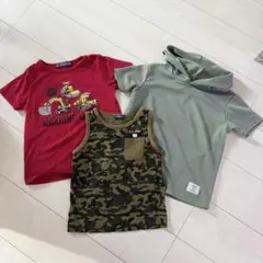 値下げ中　120 Tシャツ タンクトップ　3点まとめ売りのサムネイル