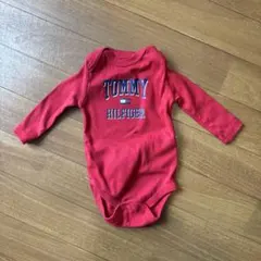 TOMMY HILFIGER ベビーロンパース 長袖 赤 0-3Mのサムネイル