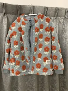 BEAMSmini ビームスミニジャカード ボアブルゾン140 SAX BLUE