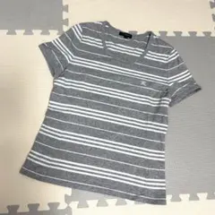 美品　Burberryボーダーカットソー　半袖Tシャツ　日本製　グレー