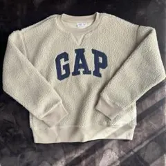 【GAP KIDS】フリース　ボア　トレーナー Lベージュ　キッズ140