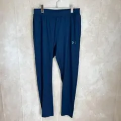 【美品】アンダーアーマー XL トレーニングパンツ ネイビー ストレッチ