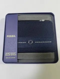 新品・未使用 FOSSIL フォッシル 二つ折り財布 ROWAN ネイビーのサムネイル