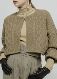 eaphi CABLE KNIT CARDIGAN