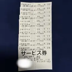 山岡家 サービス券 12枚のサムネイル