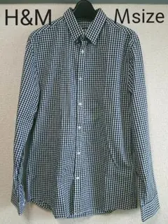 H&M ギンガムチェックシャツ 長袖 Ｍ