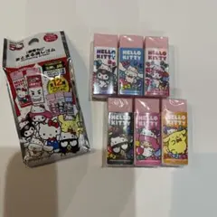 ハローキティ　50周年　激落ちくん まとまる消しゴム　6個セット