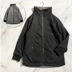 M18147 未使用　ギブリコレクション　カポック中綿リバーシブルブルゾン　S