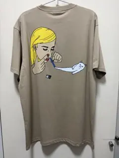 RIPNDIP Tシャツ ベージュ L