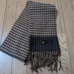 チェック柄マフラー ブラウン系