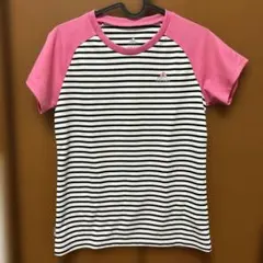 adidas ストライプ トレーニング Tシャツ Mサイズ