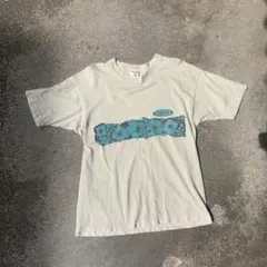 90s サーフ プリントt shirt アメカジ　ストリート　L