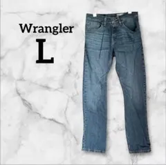 Wrangler 【L】スリムストレートデニム ブルー ジーンズ ラングラー