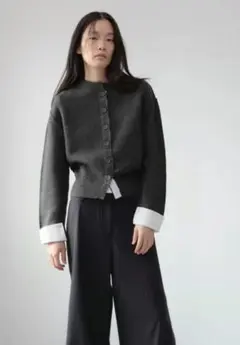 ZARA コンビニットカーディガン S